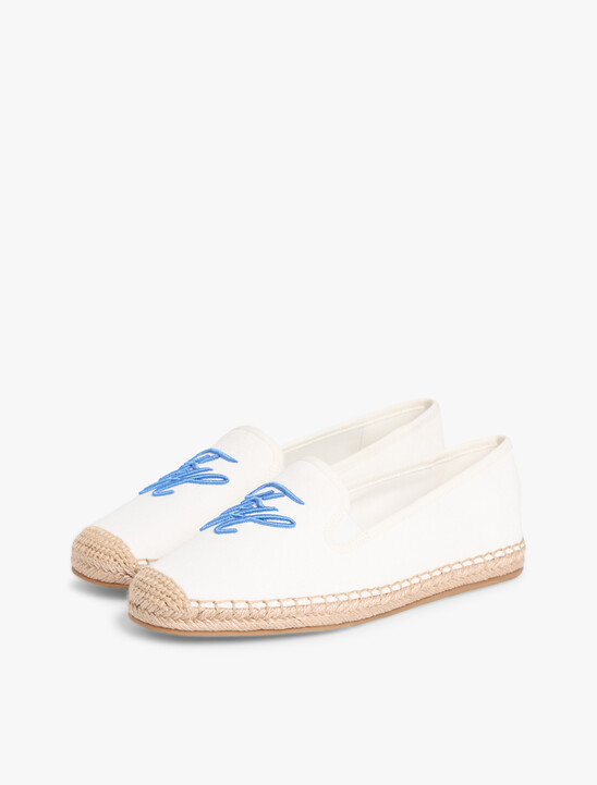 Logo Embroidery Canvas Espadrilles