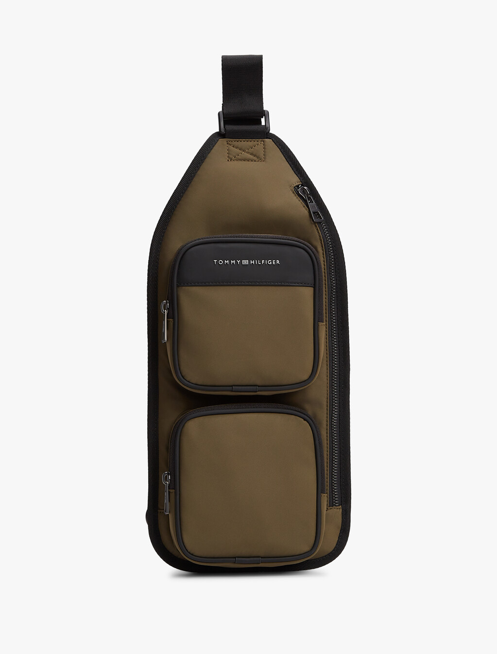 Metal Logo Crossbody Sling Bag, Willow Green, hi-res