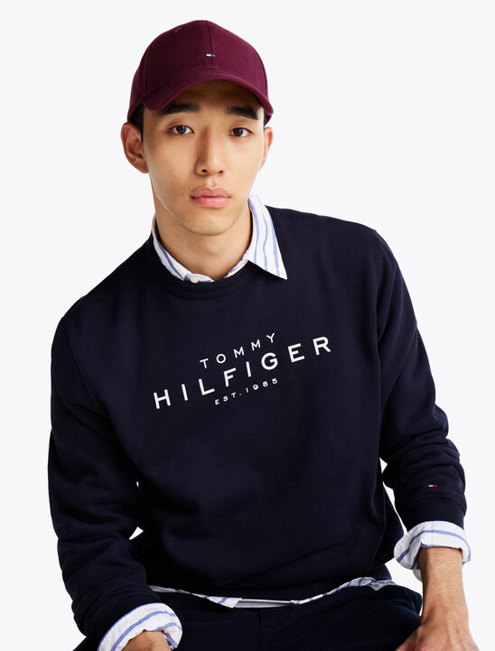 Hilfiger Flag Six-Panel Baseball Cap, Raspberry Truffle Hilfiger Flag Six-Panel Baseball Cap