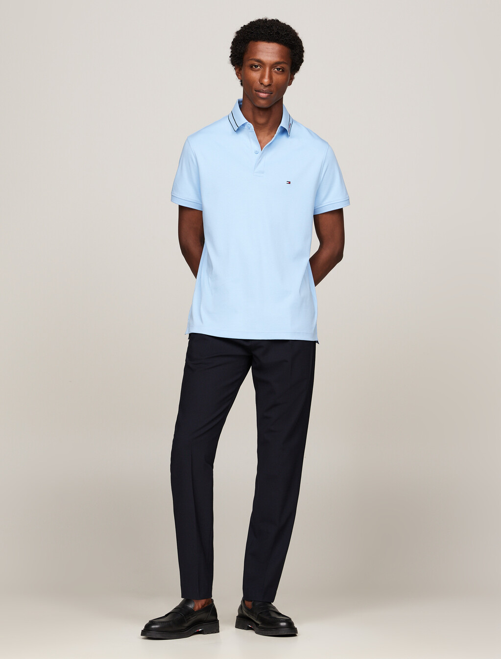 Monotype Interlock Regular Polo, Vessel Blue, hi-res