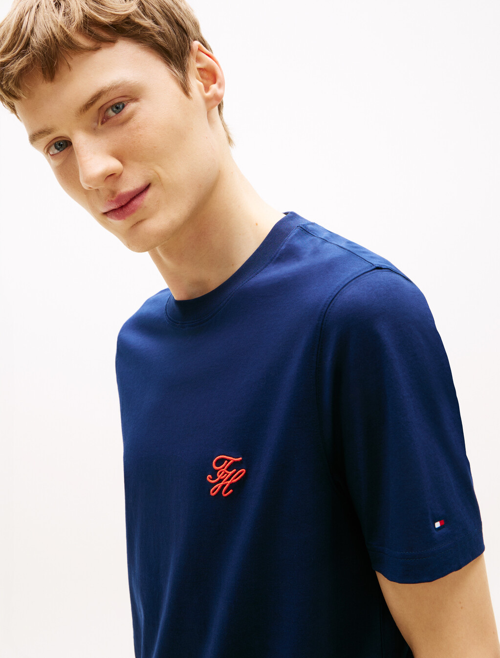Logo Embroidery Jersey T-Shirt, Carbon Navy, hi-res