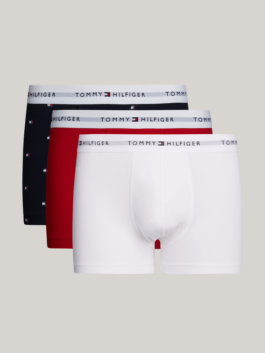 3-Pack Print Trunks, Outline Aop/White/Primary Red, hi-res