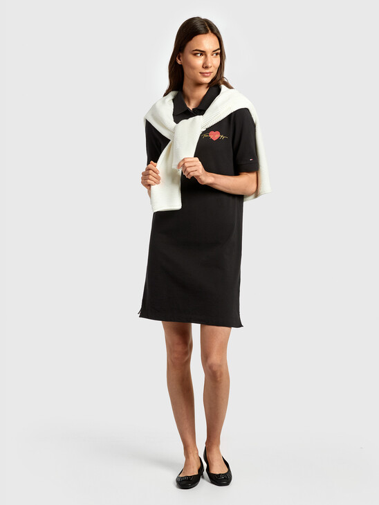 HEART TOMMY CASUAL POLO DRESS