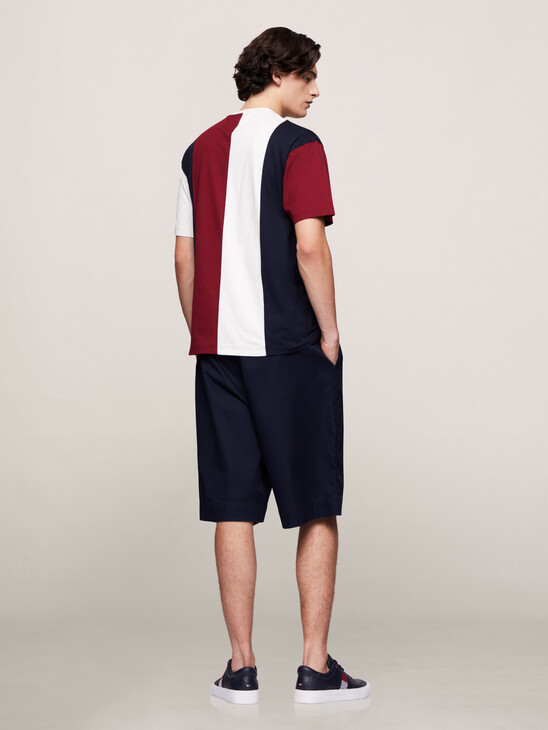 Crest Panelled T-Shirt