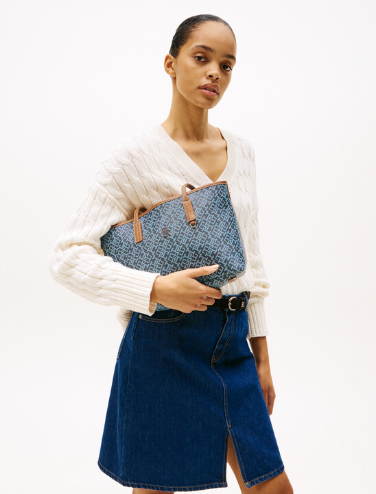 Monogram Leather Mini Tote