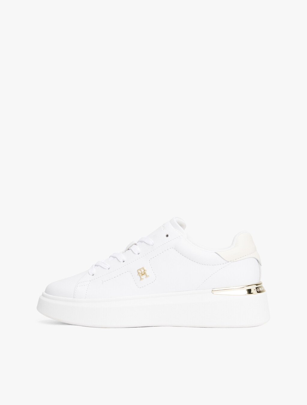 Platform Court Sneaker, White, hi-res