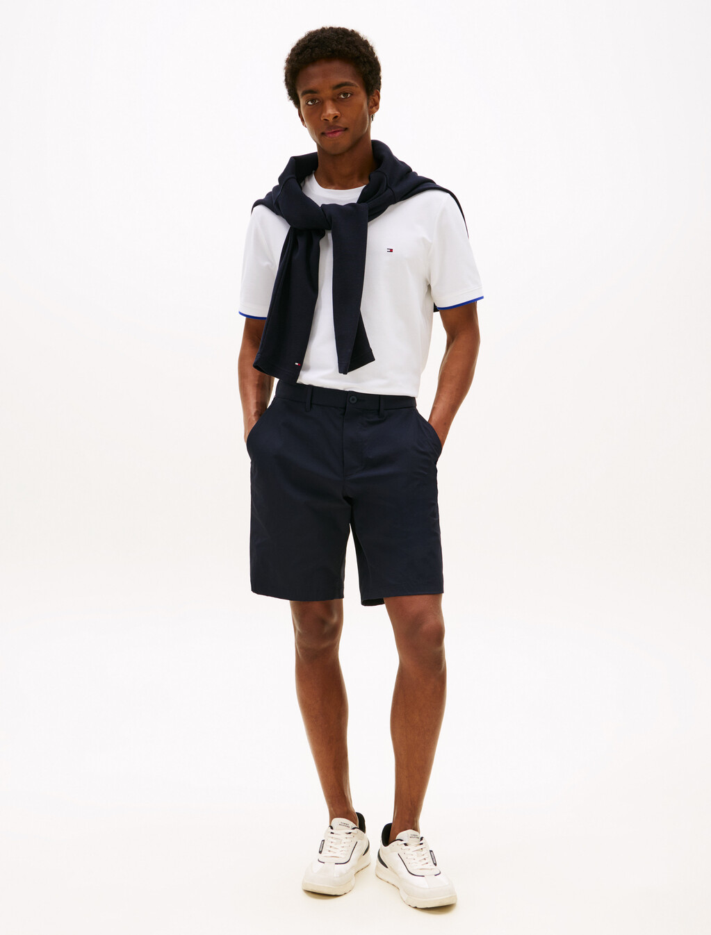 Flex Quick Dry Tipped T-Shirt, White, hi-res