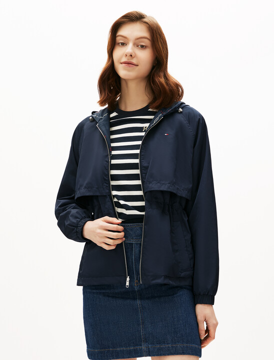 Chain Print Reversible Windbreaker