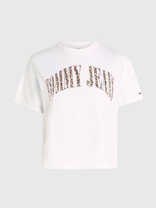 Leopard Print Logo T-Shirt