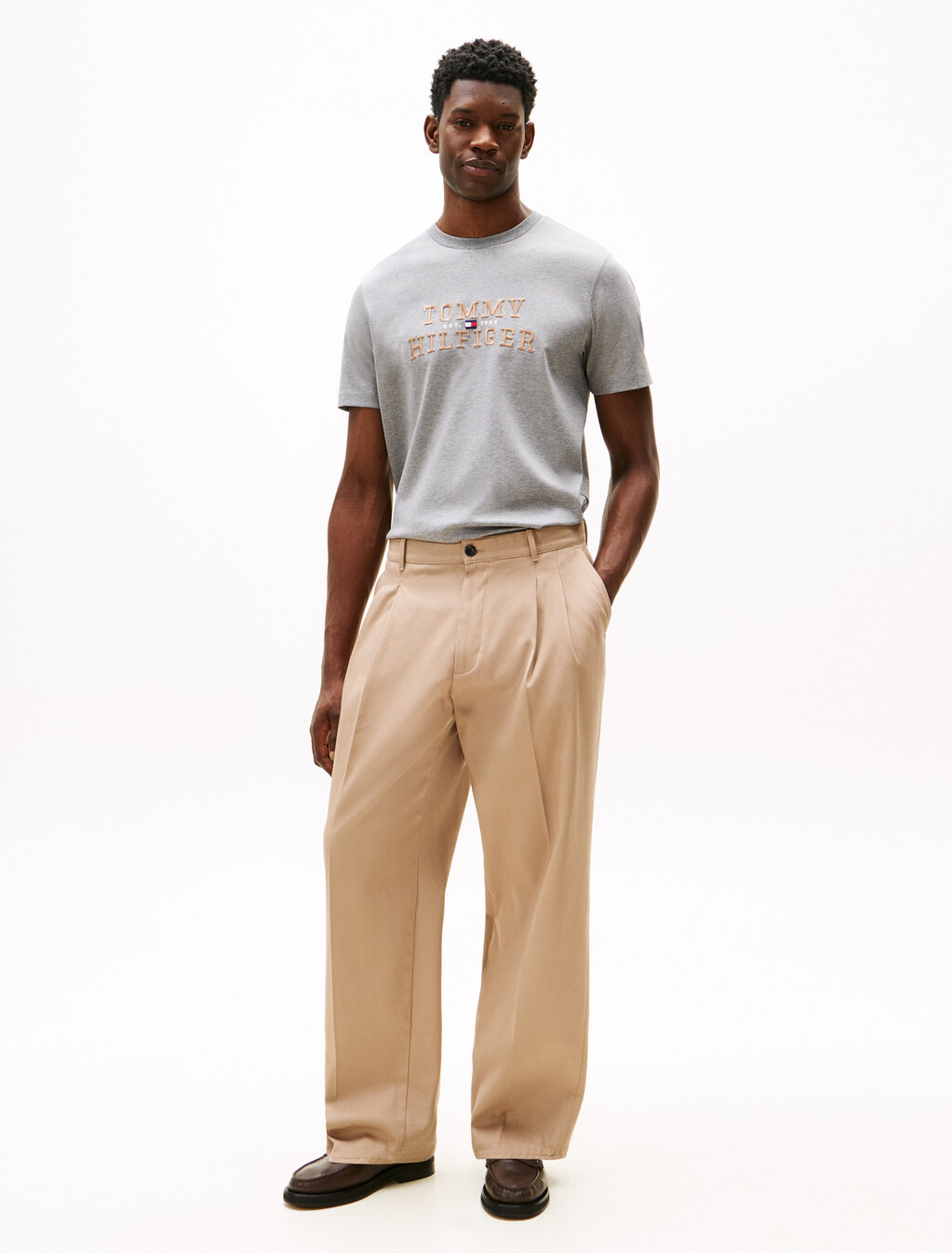 Icon Logo Embroidery Short Sleeve T-Shirt, Medium Grey Heather, hi-res