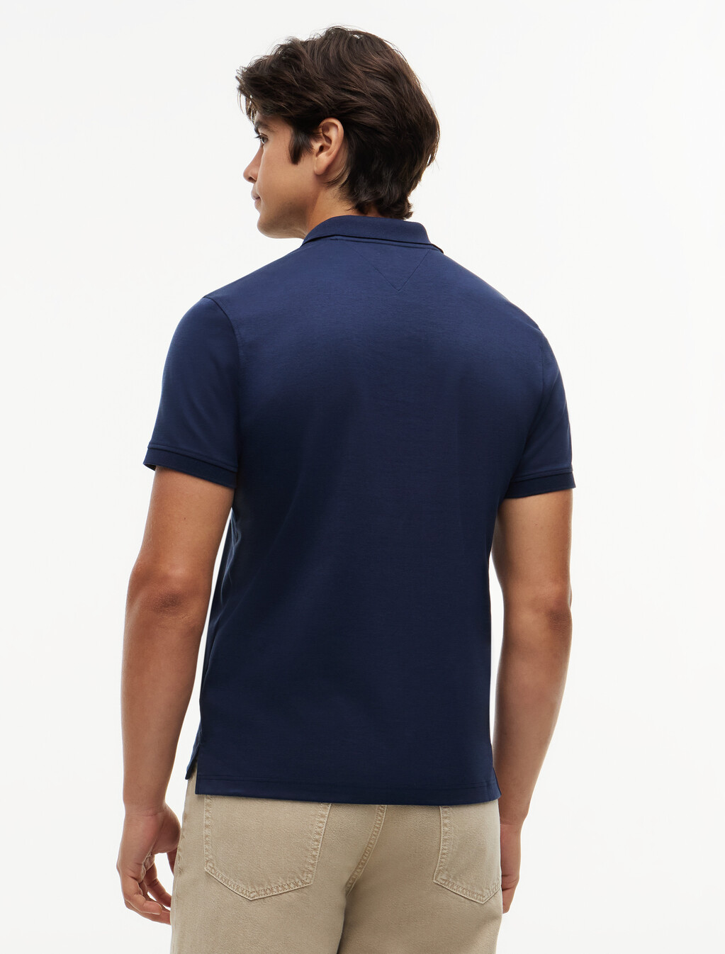 Performance Regular Fit Jaquard Polo Shirt, Carbon Navy, hi-res