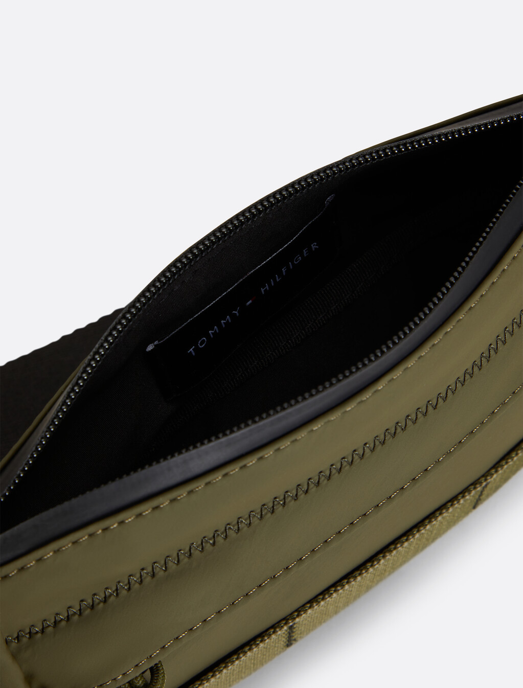 Textured Logo Bum Bag, Army Green, hi-res