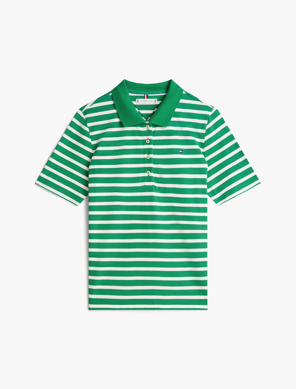 1985 Collection Flag Embroidery Regular Polo, Nouveau Green / Ecru Stp, hi-res