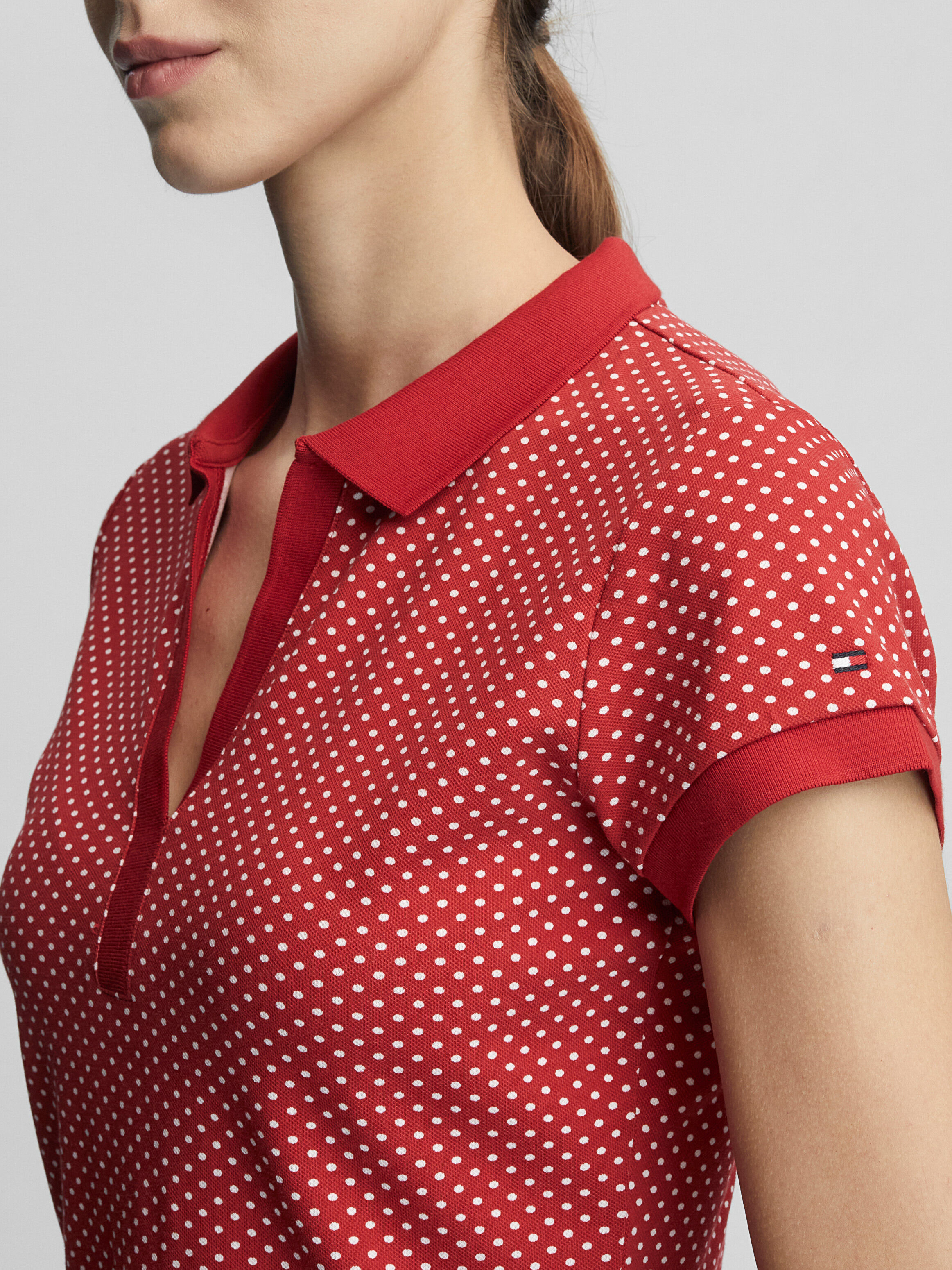 Zumba Polka Dot Slim Polo Tommy Hilfiger Singapore