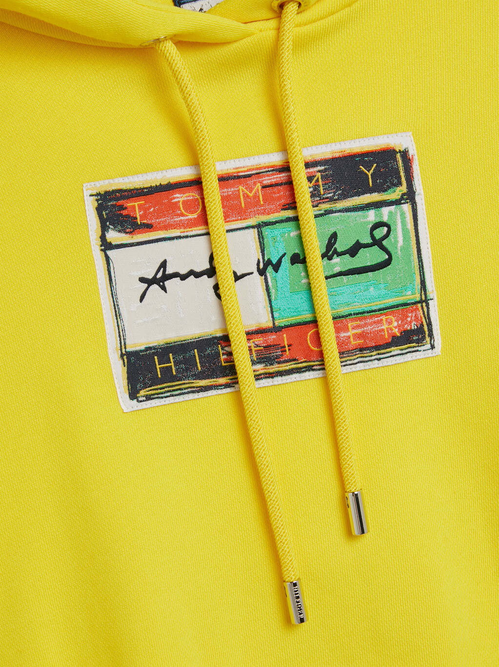 Tommy Hilfiger X Andy Warhol Flag Cropped Hoodie, Vivid Yellow, hi-res