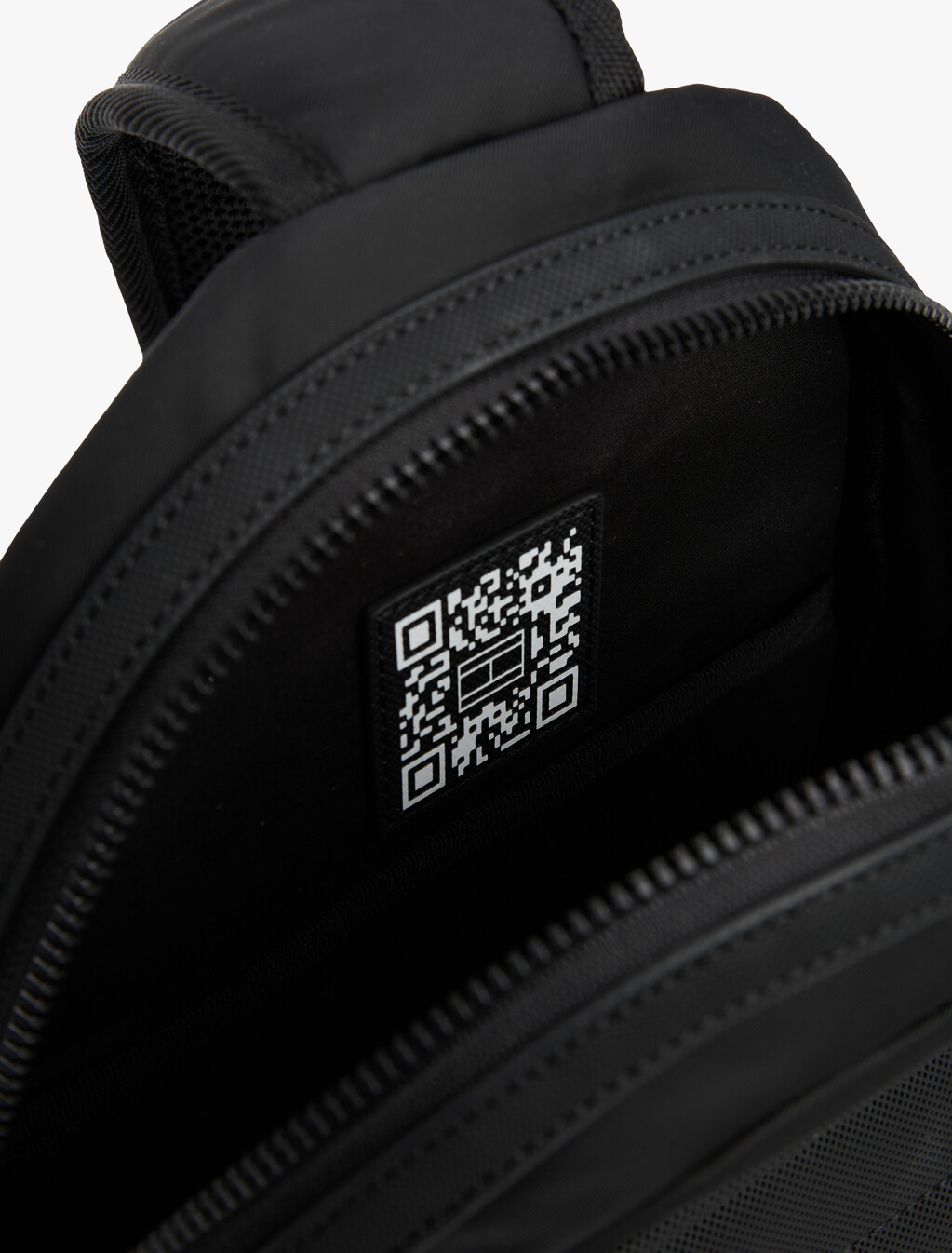 Metal Logo Sling Bag, Black, hi-res