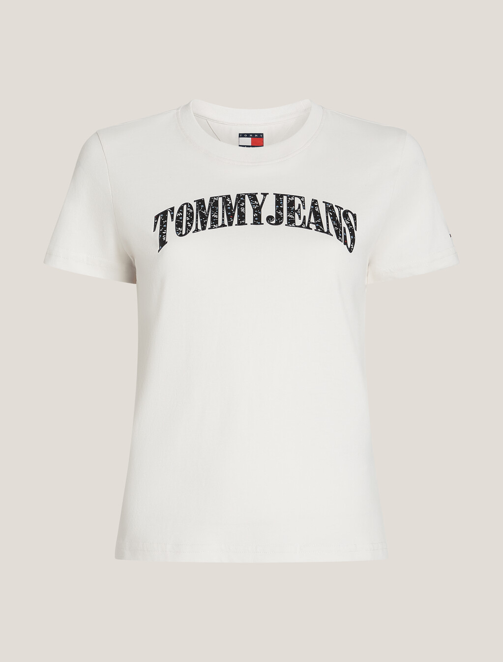 Floral Logo T-Shirt, Ancient White, hi-res