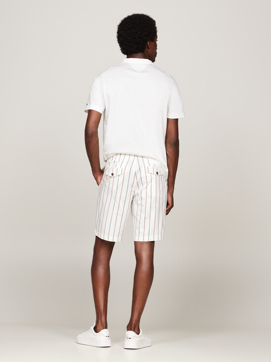 Logo Print Drawstring Harlem Cargo Shorts