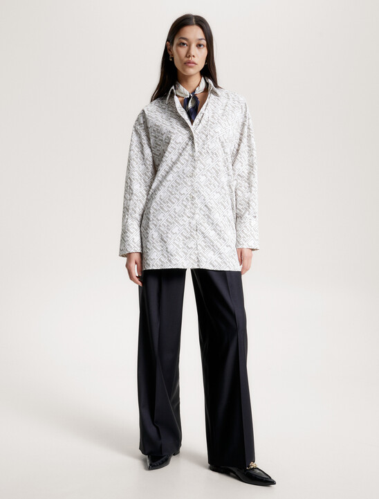 TH Monogram Oversized Fit Shirt
