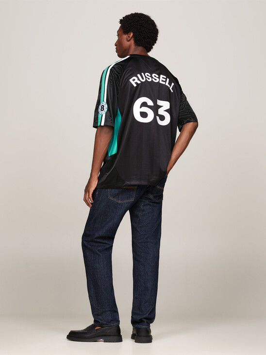 Tommy x Mercedes F1 x CR George Russell Football T-Shirt