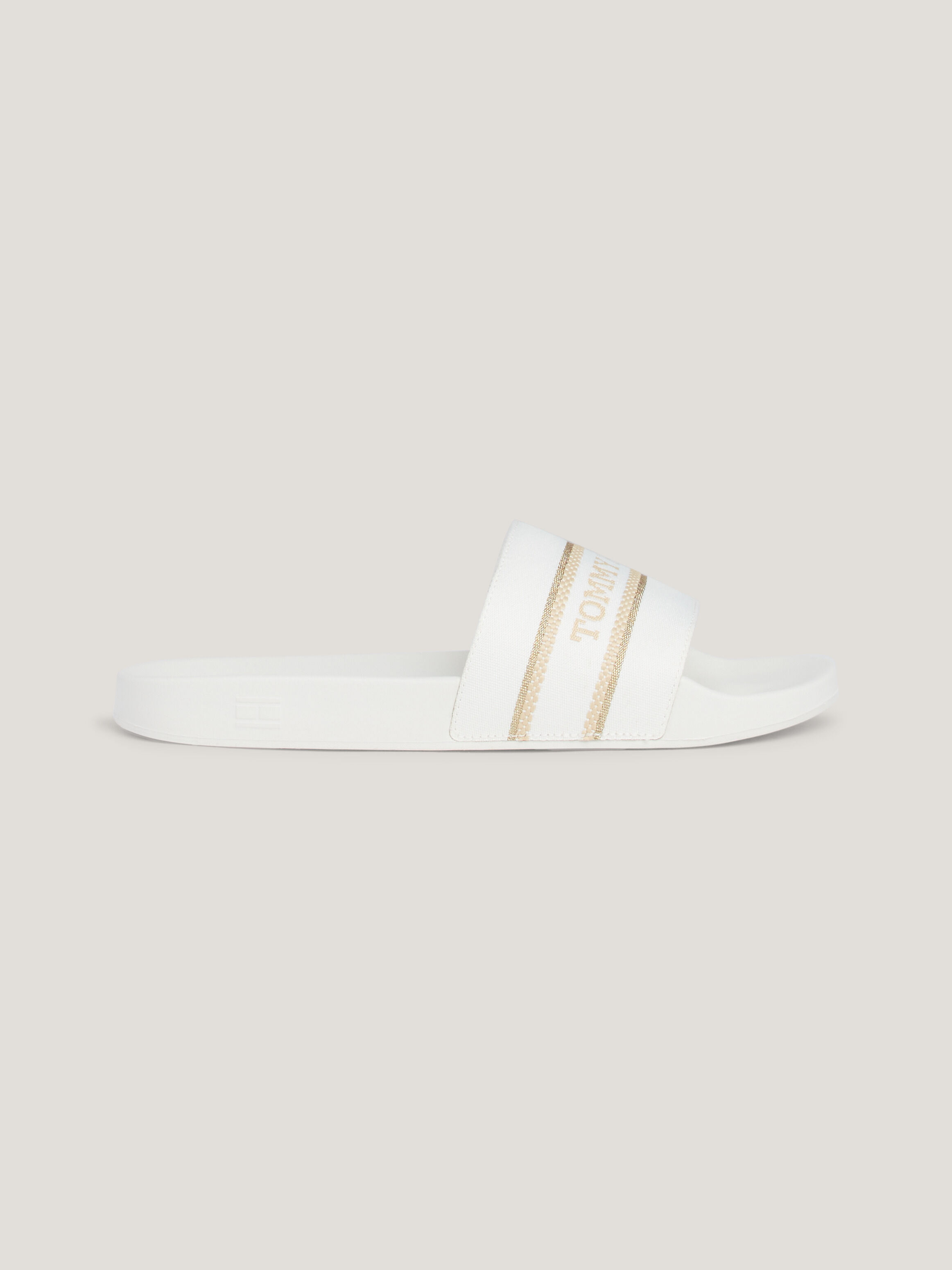 White tommy hilfiger new arrivals sliders