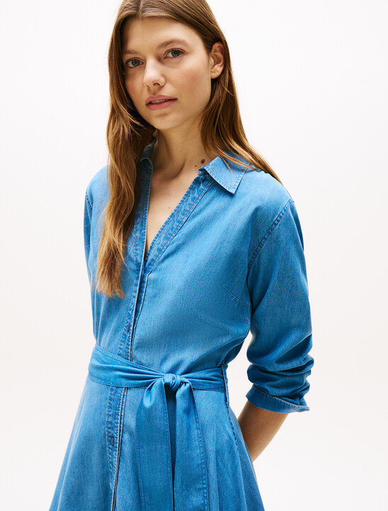Chambray Midi Dress