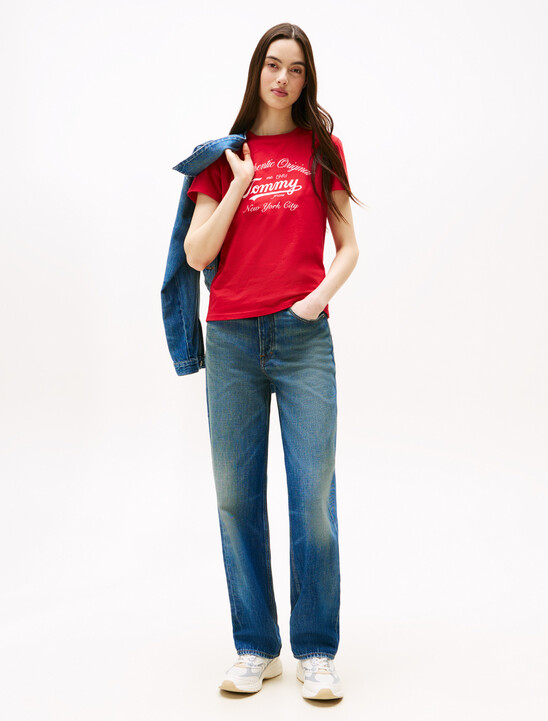 High Rise Straight Jeans