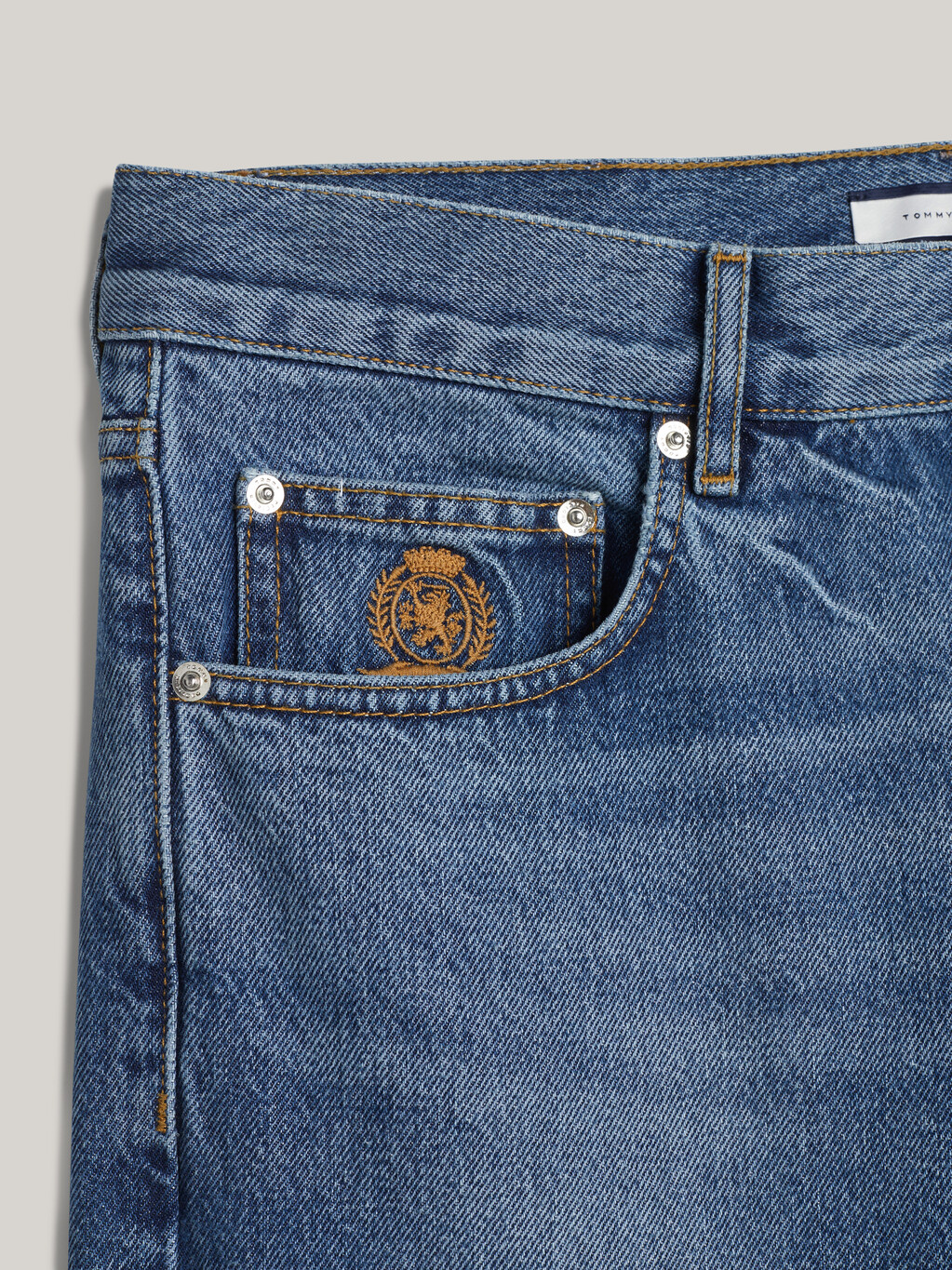 Crest Relaxed Straight Leg Jeans, Washed Indigo, hi-res