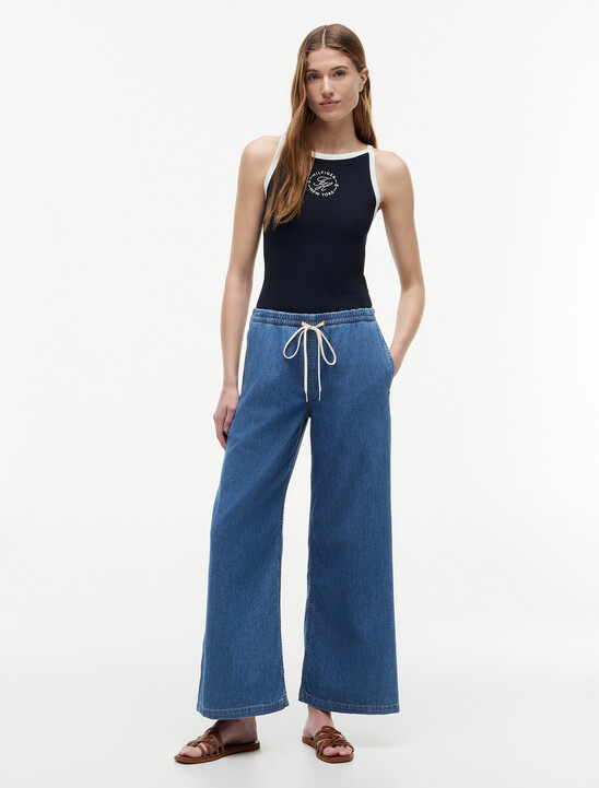 Mia Mid Rise Wide Leg Jeans