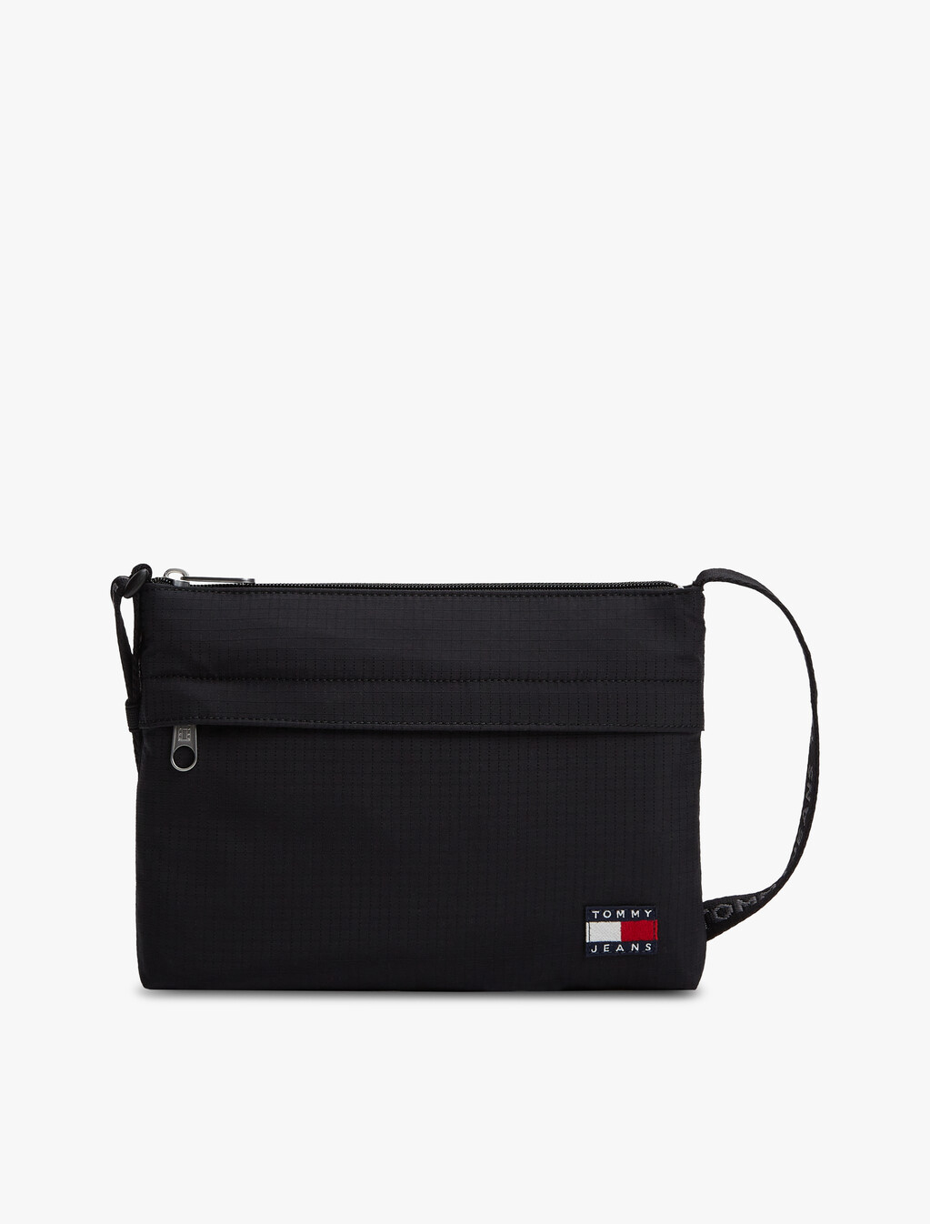 Essential Ripstop Crossbody Sacoche Bag, Black, hi-res