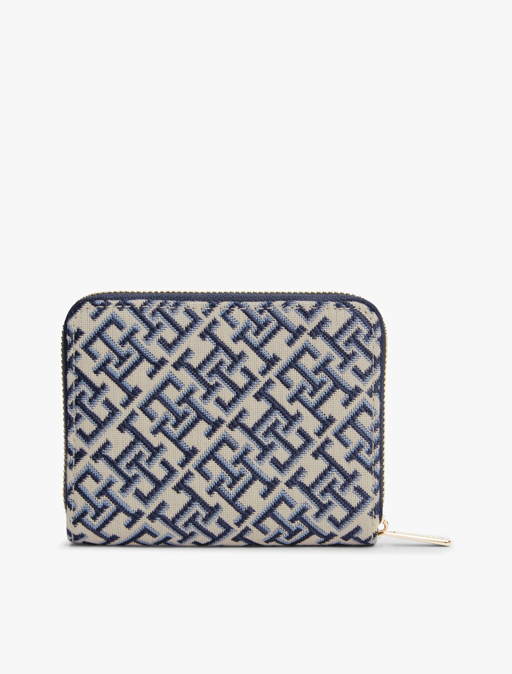 Hilfiger Icon TH Monogram Jacquard Wallet, Blue Mono, hi-res
