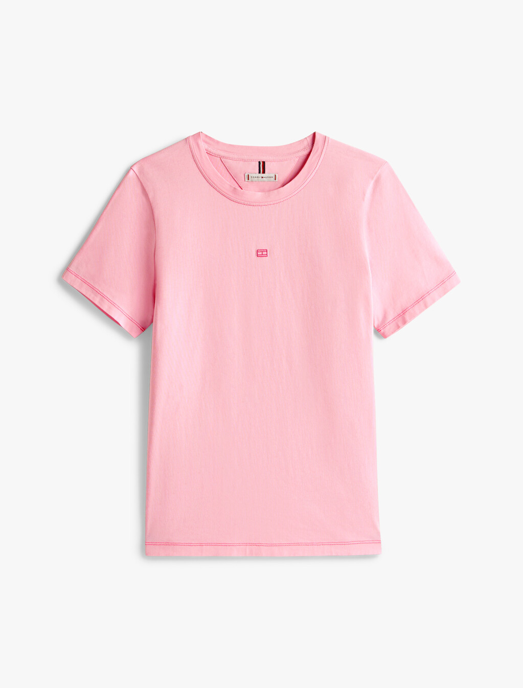 Tonal Flag Crewneck T-Shirt, Classic Pink, hi-res