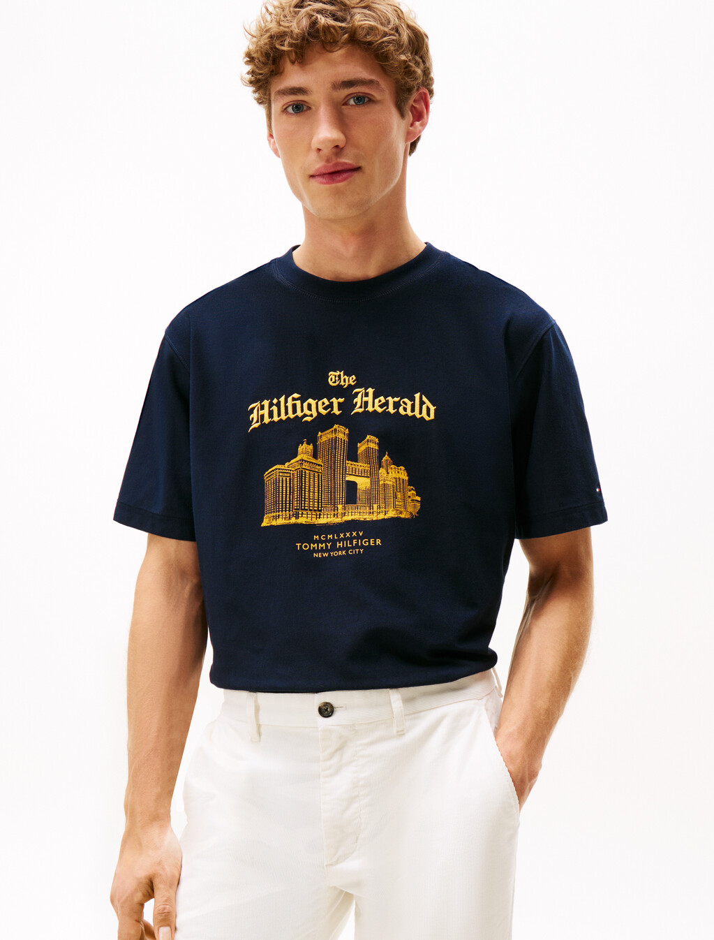 Graphic Relaxed Crew Neck T-Shirt, Desert Sky, hi-res