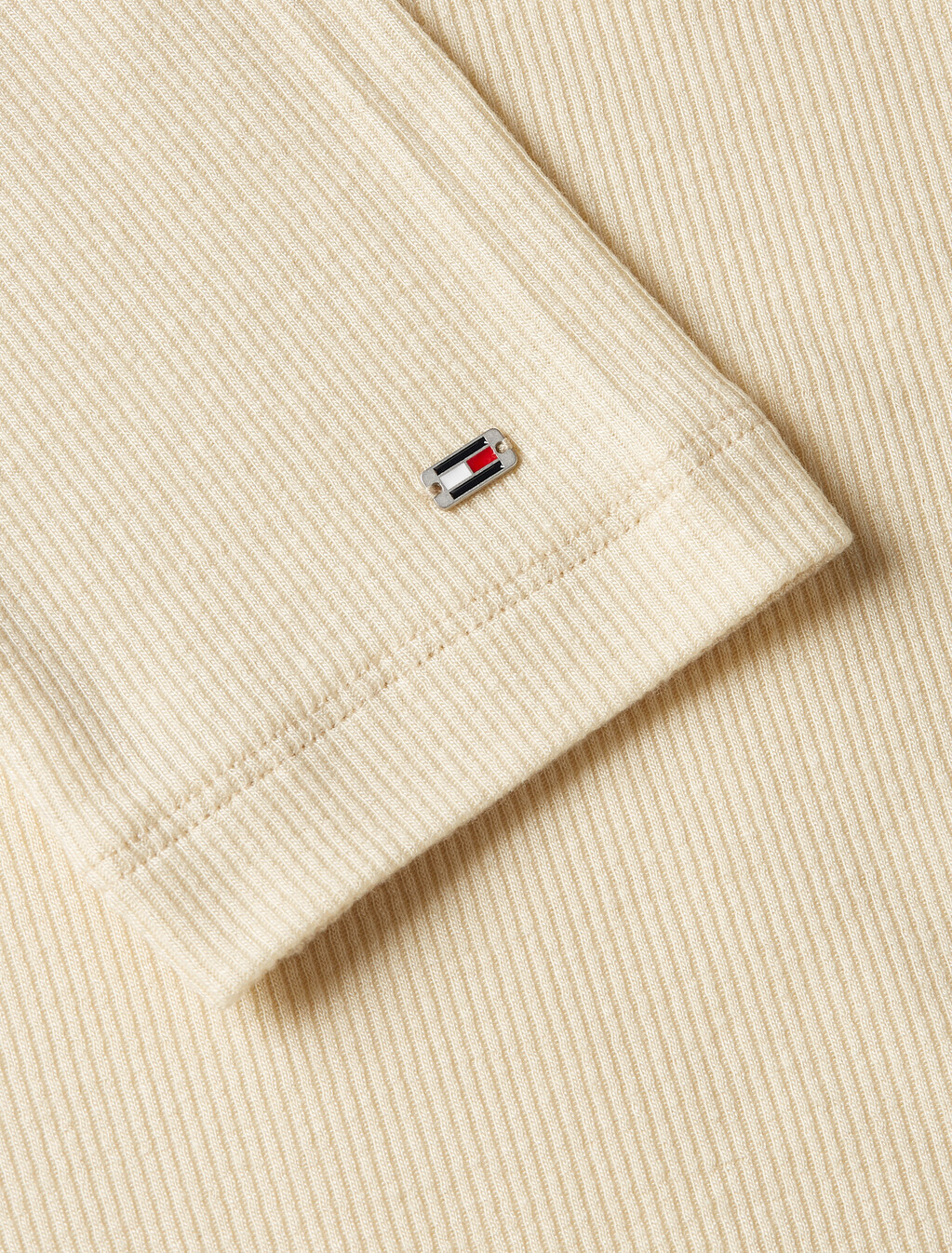 Roll Neck Long Sleeve Slim T-Shirt, Country Ivory, hi-res