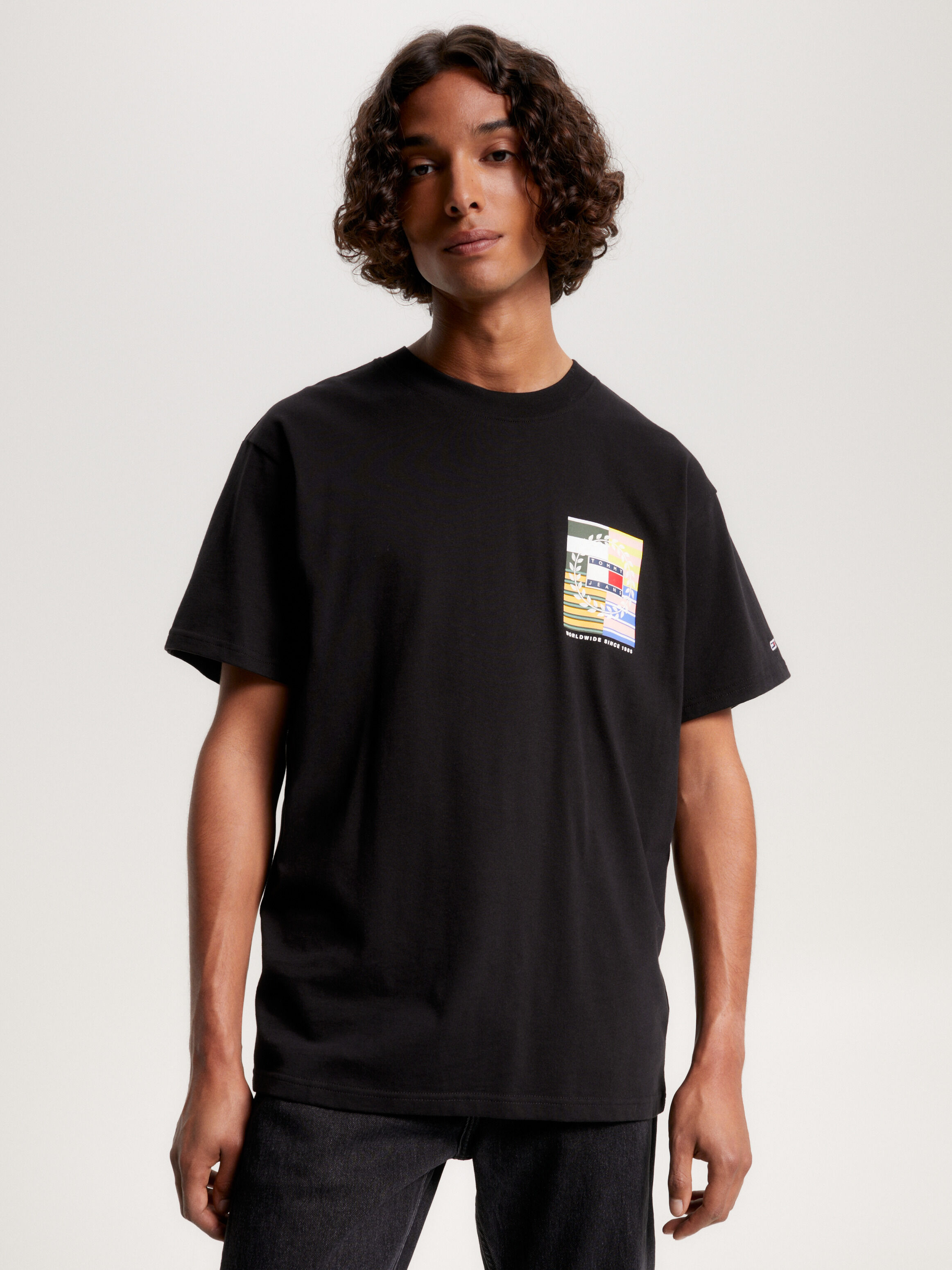 Back Flag Badge Relaxed Fit T Shirt
