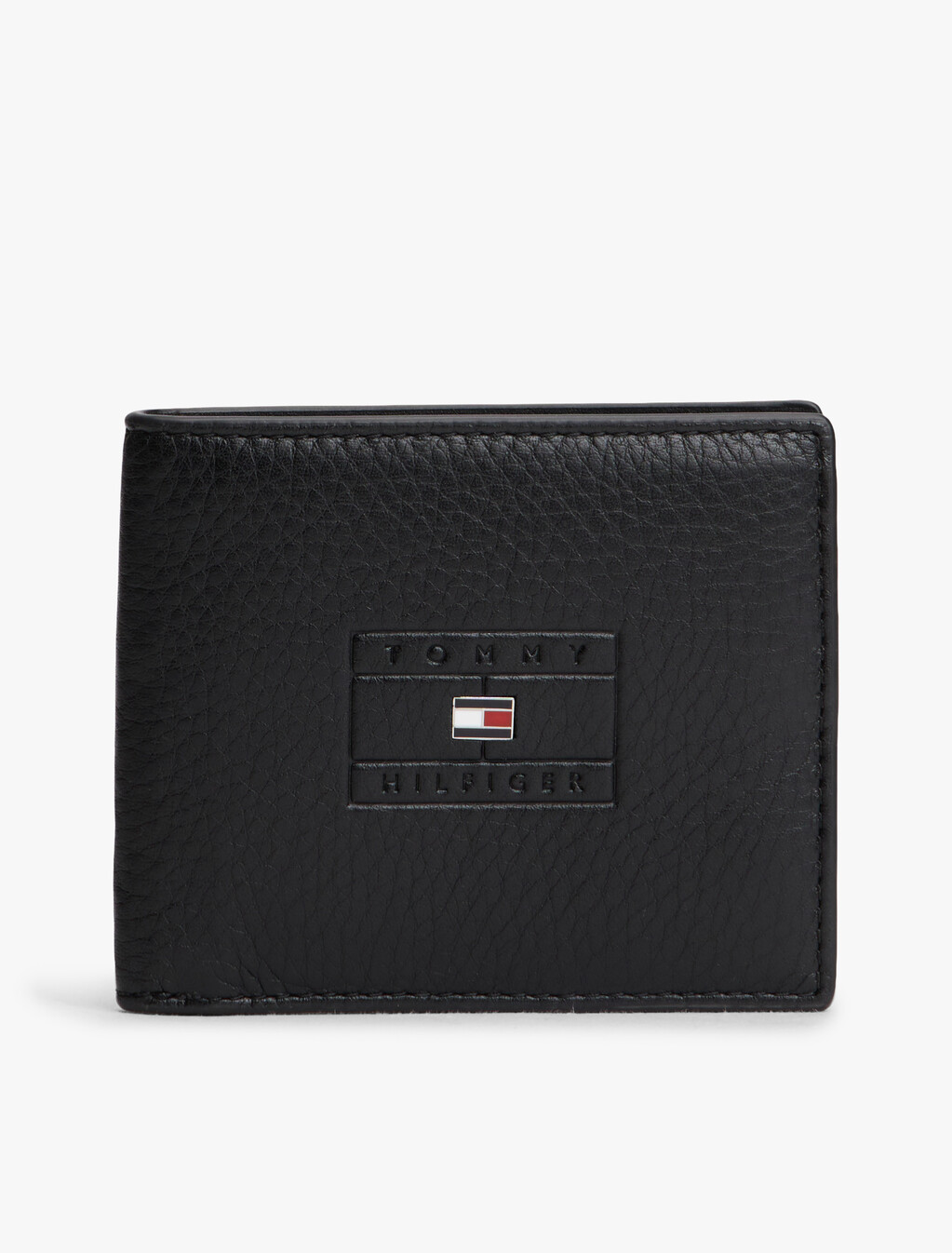 Casual Leather Bifold Credit Card Wallet, Black, hi-res