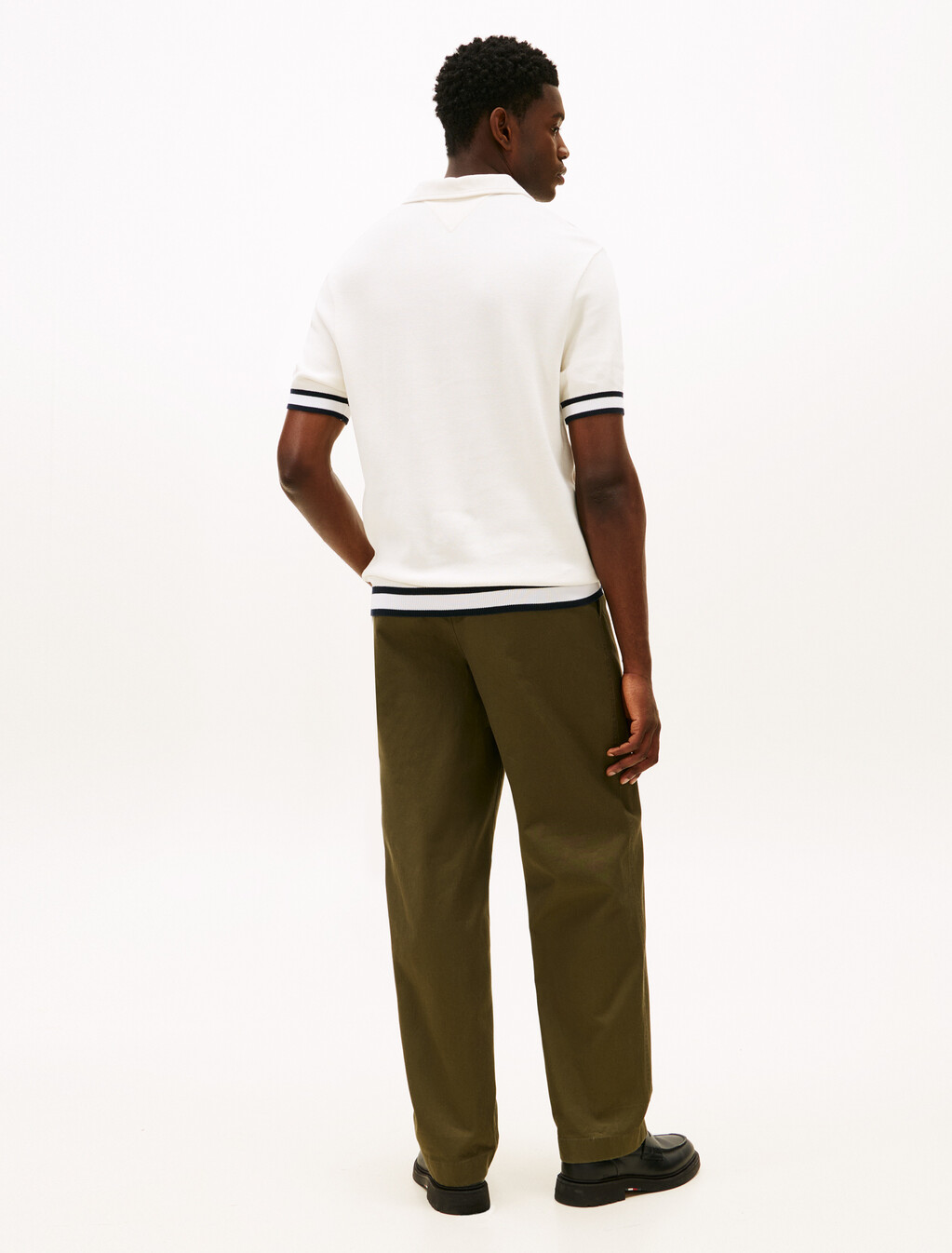 Flat Knit Classic Fit Polo, Ivory Petal, hi-res