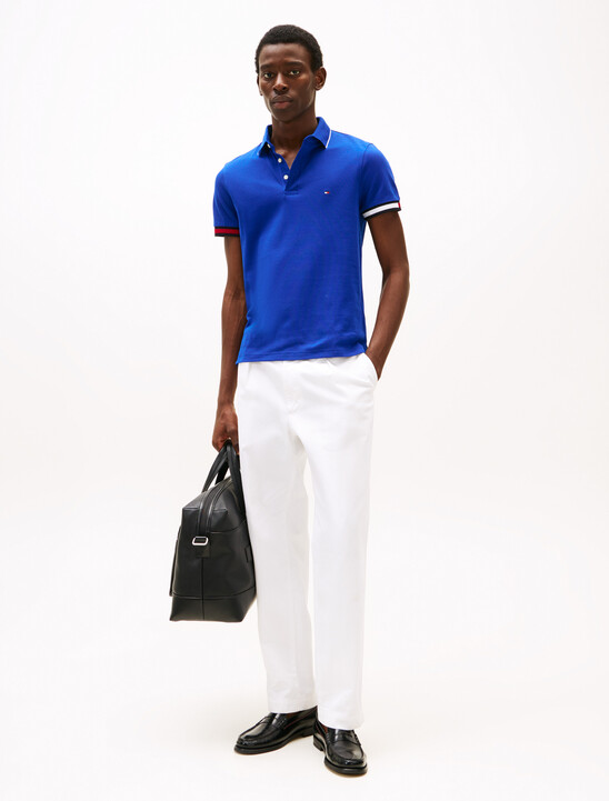 Slim Fit Signature Cuff Polo Shirt