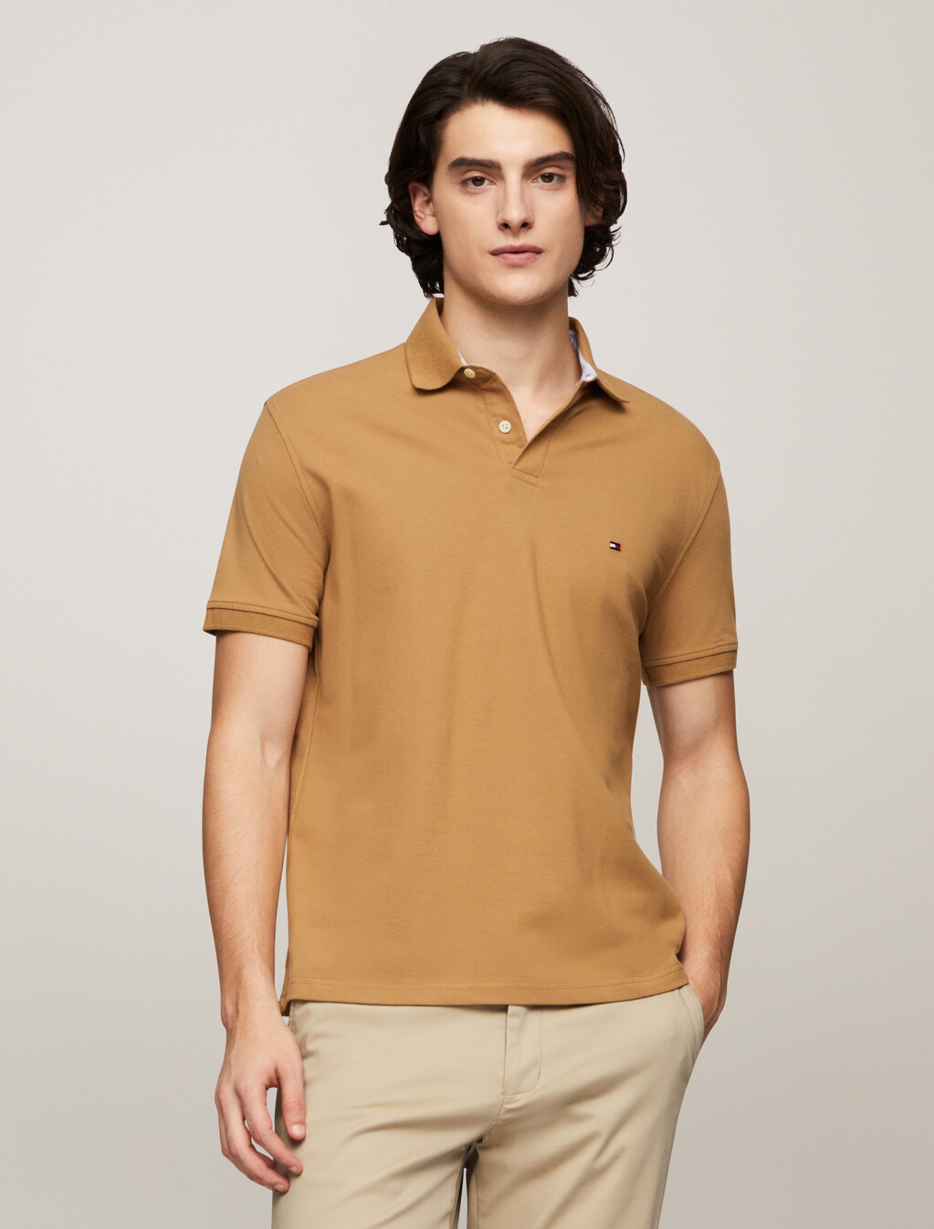 Stretch Regular Polo, Pinecone Tan, hi-res