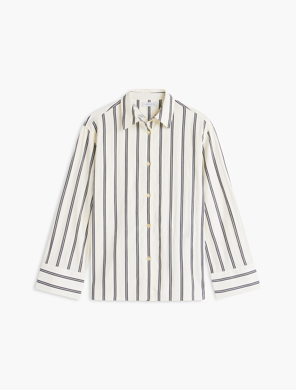 Relaxed Fit Stripe Shirt, Beige Stripe 02, hi-res