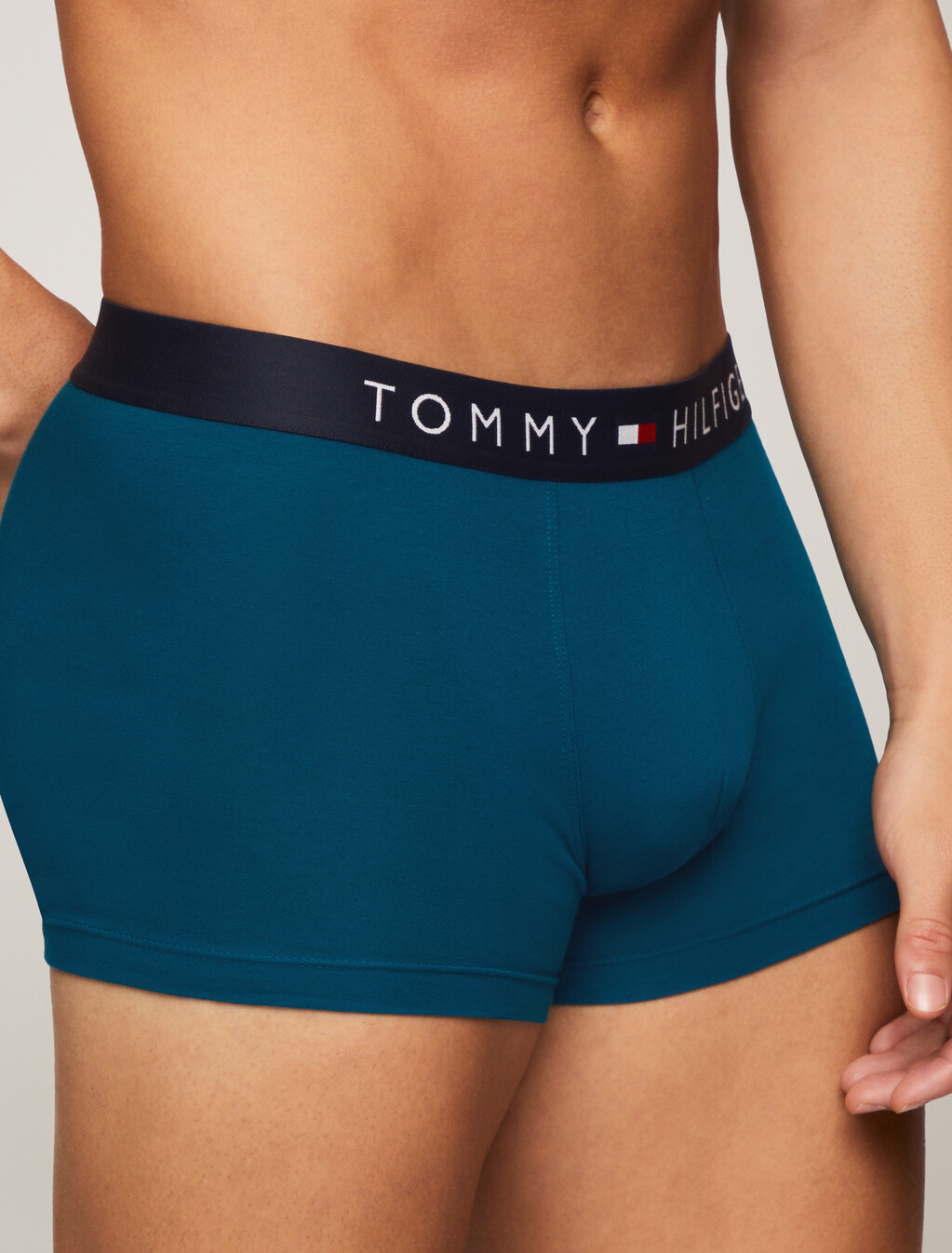 3-Pack TH Original Logo Waistband Trunks, Terra Red/Mid Turq/White, hi-res
