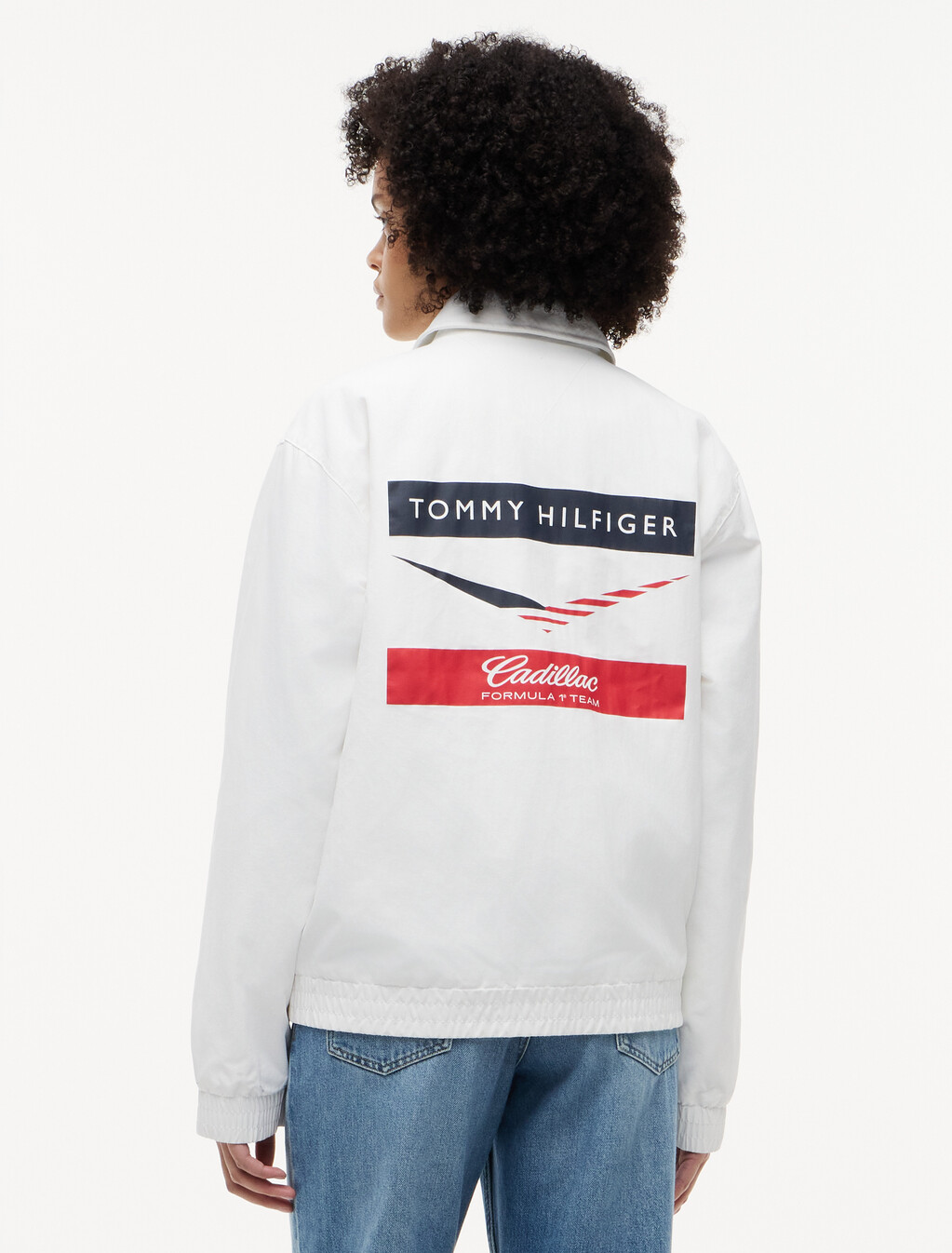 TH x Cadillac Formula 1&reg; Team Coach Jacket, White, hi-res