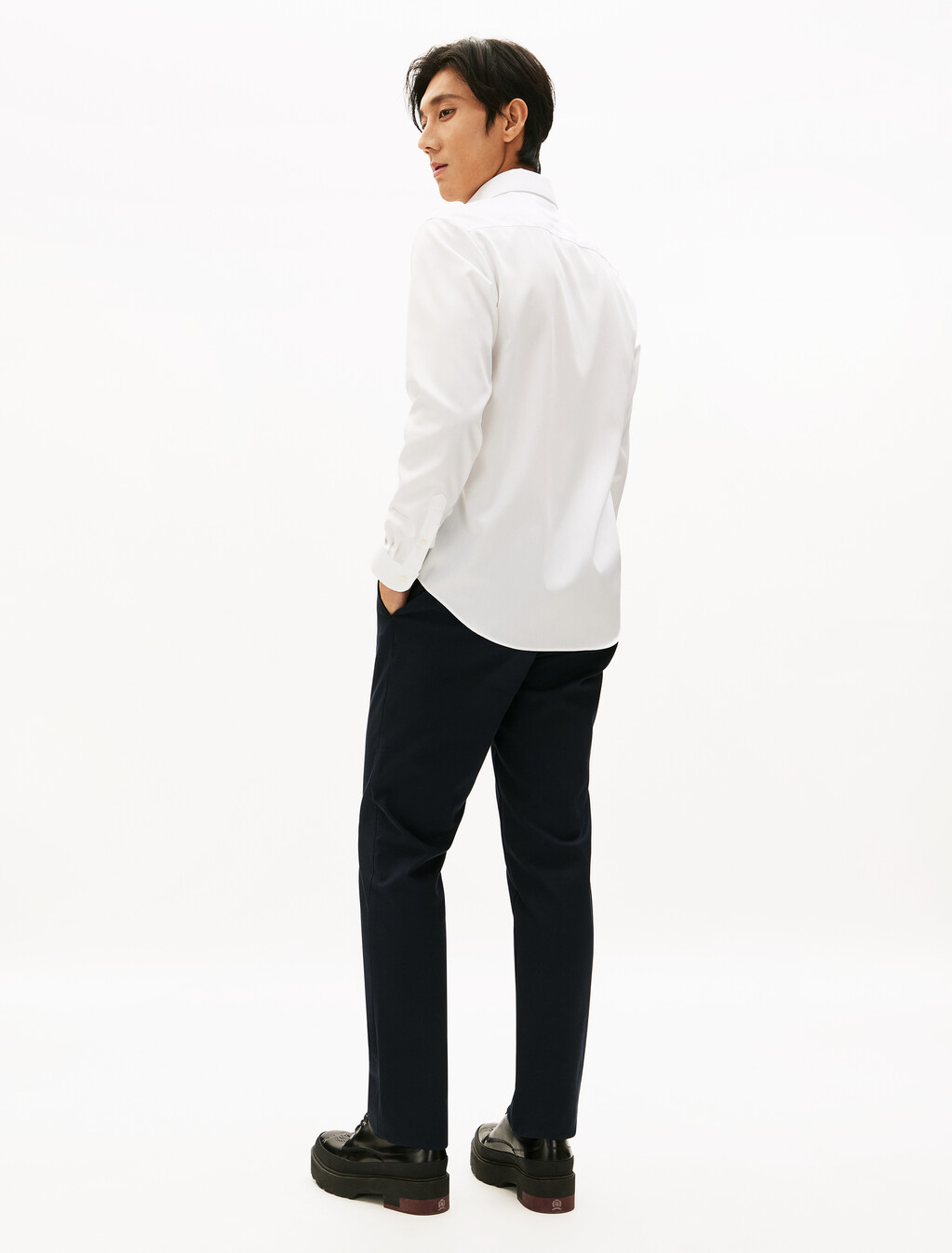 Non Iron Long Sleeve Shirt, Th Optic White, hi-res