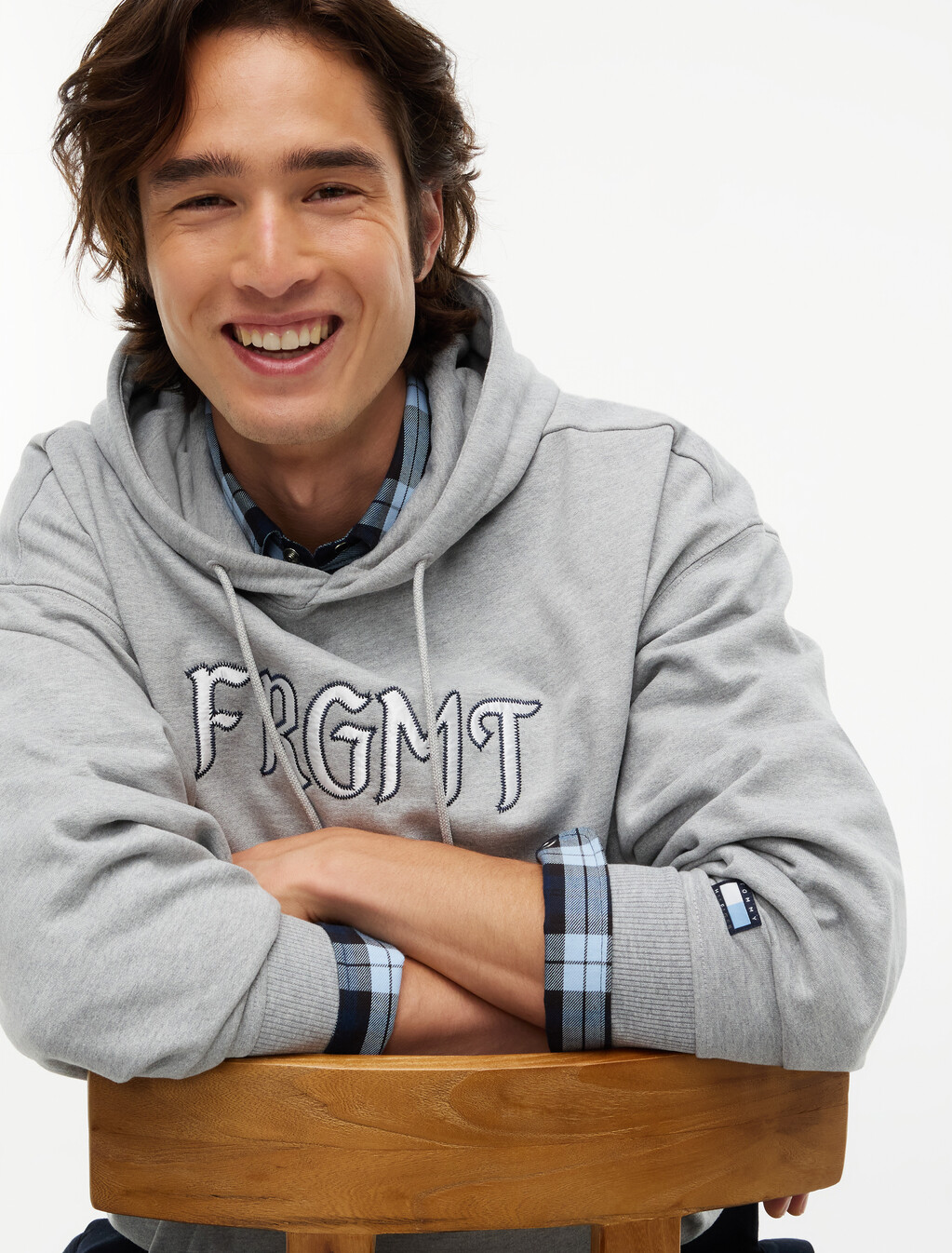 Relaxed Fleece Hoody, Grey Heather, hi-res