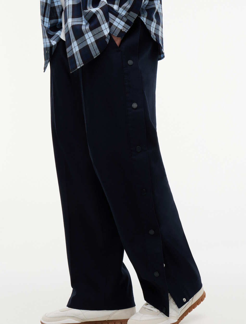 Relaxed Chinos, Navy Blue, hi-res