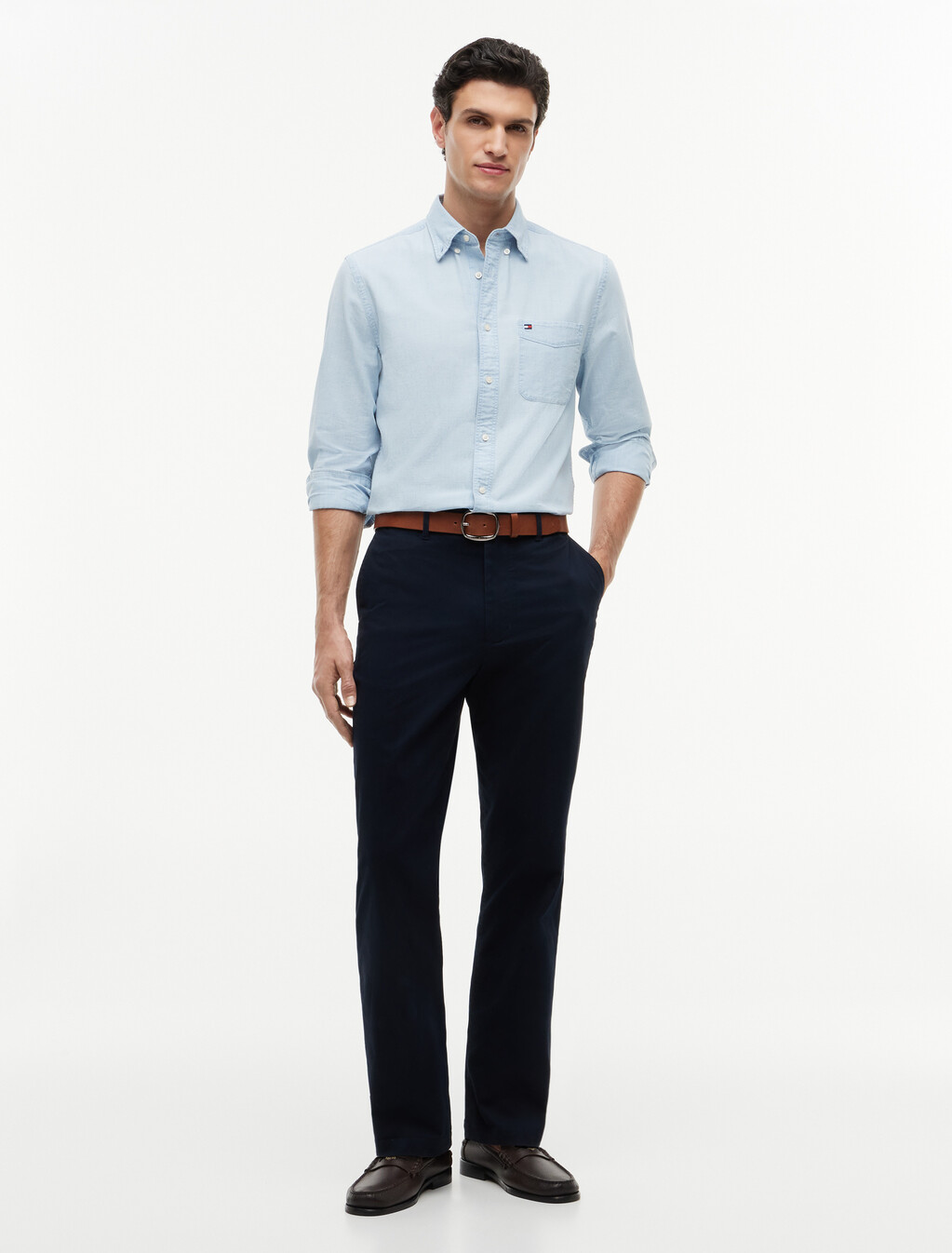 Mercer Essential Twill Pant, Navy Blue, hi-res
