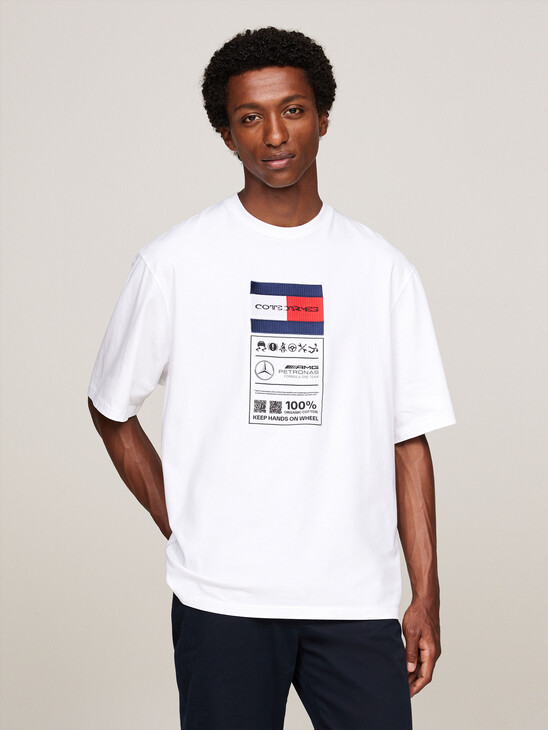 Tommy x Mercedes F1 x CR Care Label Logo T-Shirt