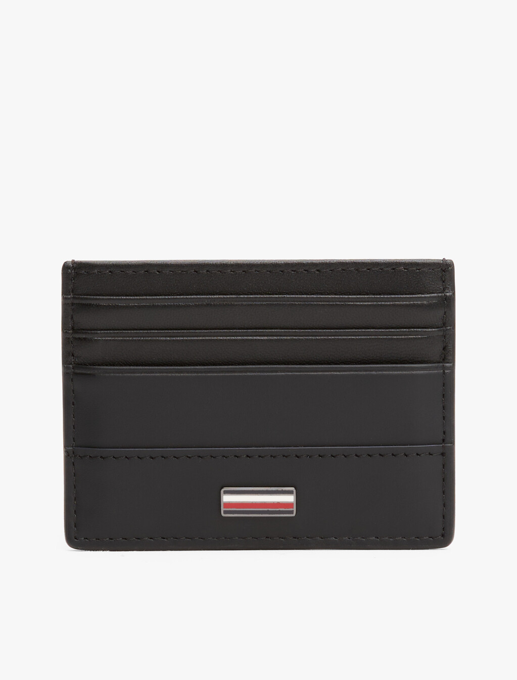 Corporate Leather Card Holder, Black, hi-res