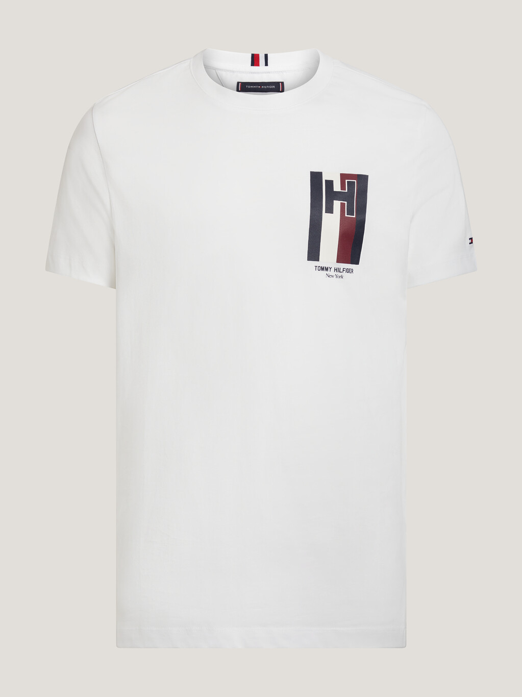 Logo Jersey Slim Fit T-Shirt, White, hi-res