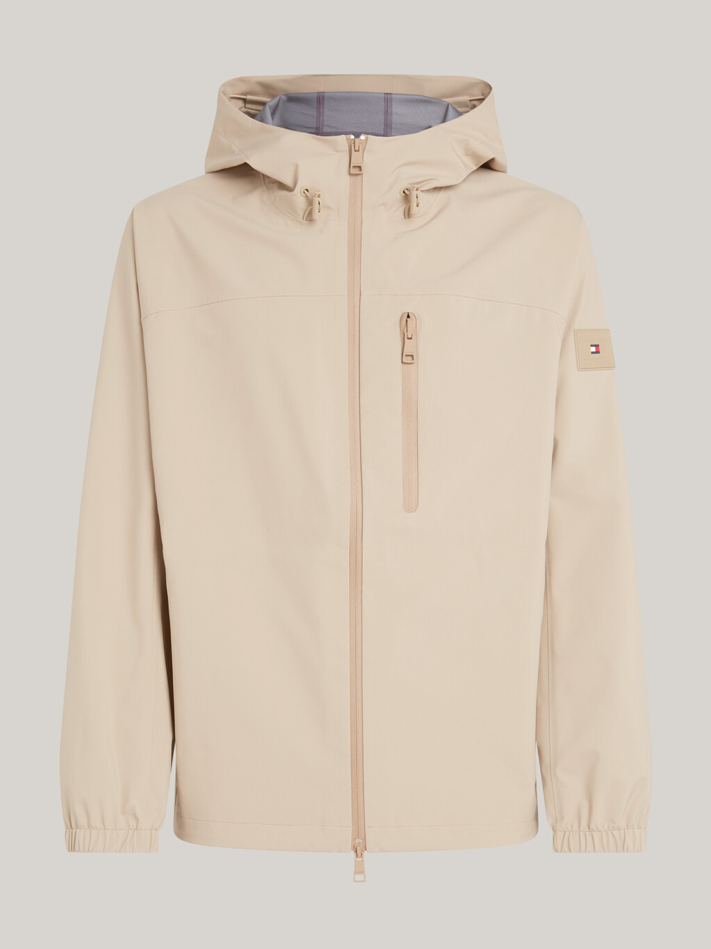 Windproof Hooded Jacket, Beige, hi-res